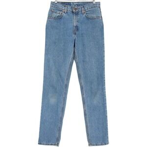 Vintage Levis 506 Women's Jeans Size 8 Long Blue Denim Regular Fit Straight Leg